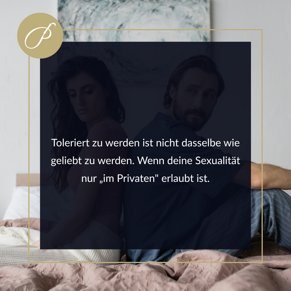 Asexualität in der Beziehung – Zitat-Pin: „Toleranz ist nicht dasselbe wie Annahme.