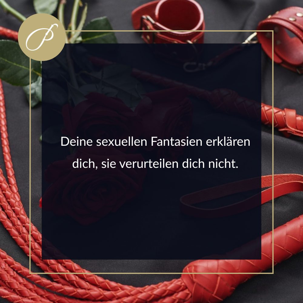 Sissy Fantasien Ausleben: Zitat-Pin zum Blogbeitrag, Deine Fantasie erklärt dich, sie verurteilt dich nicht., Lady Penelope