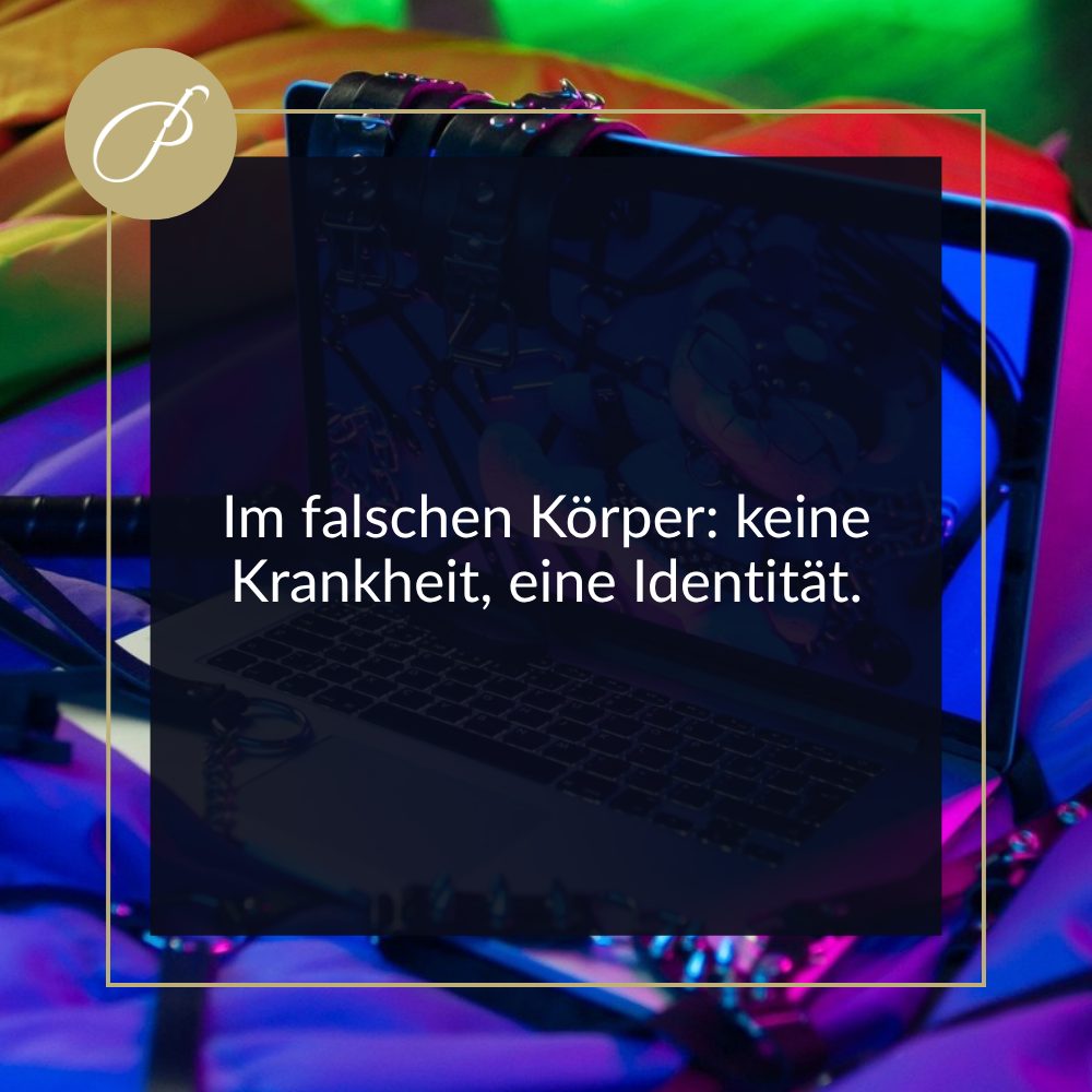 Trans Oder Sissy: Zitat-Pin zum Blogbeitrag, Im falschen Körper: keine Störung, eine Wahrheit., Lady Penelope